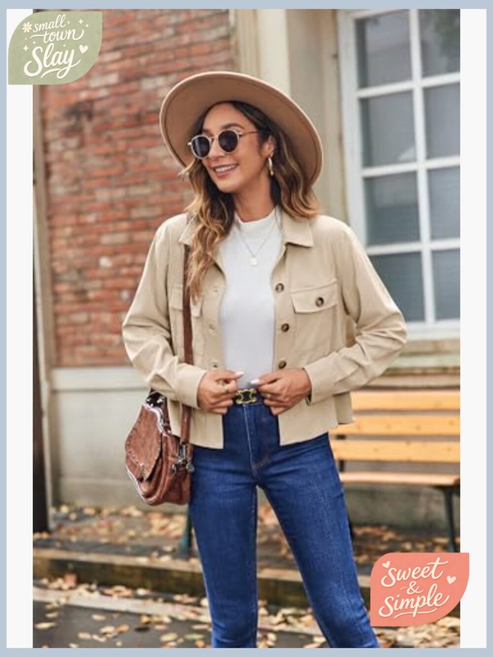 Cropped Corduroy Shacket Button Down Long Sleeve Jacket Top Fall Layering - Picture 2 of 7